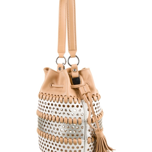 Loeffler Randall - Mini Industry Perforated Bucket Bag - Picture 3 of 5